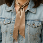 Tan Wild_Rag_Necktie_for_Cowgirls_Rodeo_Drive_Conchos