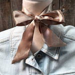 Tan Wild_Rag_Scarf_for_Cowgirls_Rodeo_Drive_Conchos