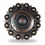 Copper Round Western Concho W101