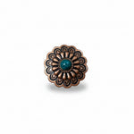 Copper Turquoise Western Concho W103