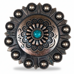 Copper Turquoise Western Concho W103