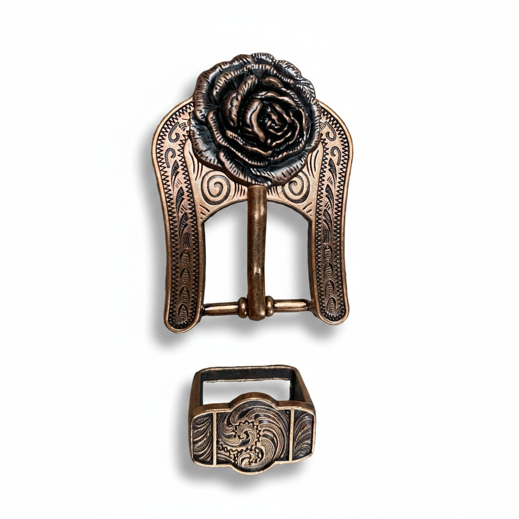 Copper Rose Western Concho W107