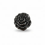 Antique Silver Rose Western Concho W108
