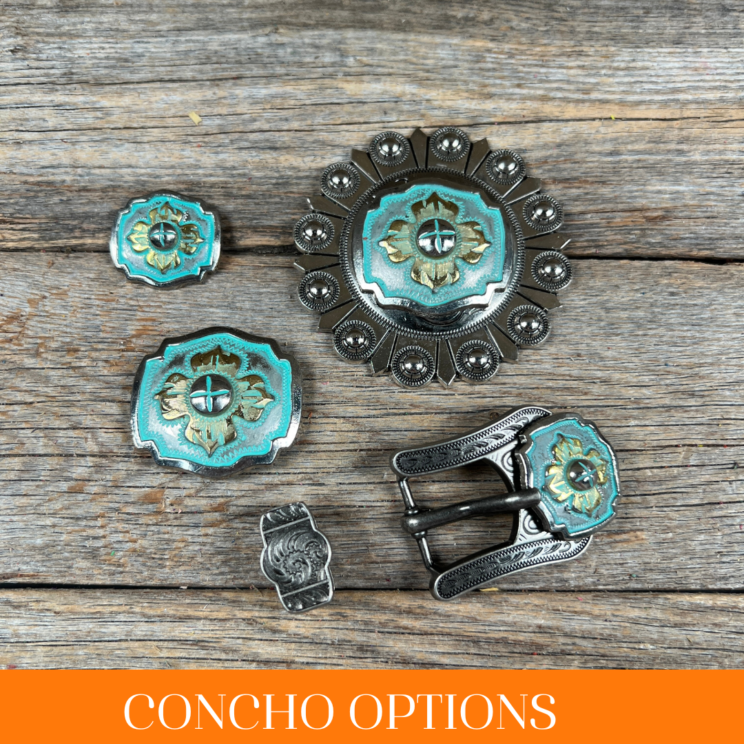 A Touch of Turquoise Western Concho W109