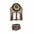 Black & Gold Sunflower Western Concho W125