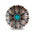 Copper Daisy Turquoise Western Concho W132