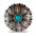 Copper Daisy Turquoise Western Concho W132