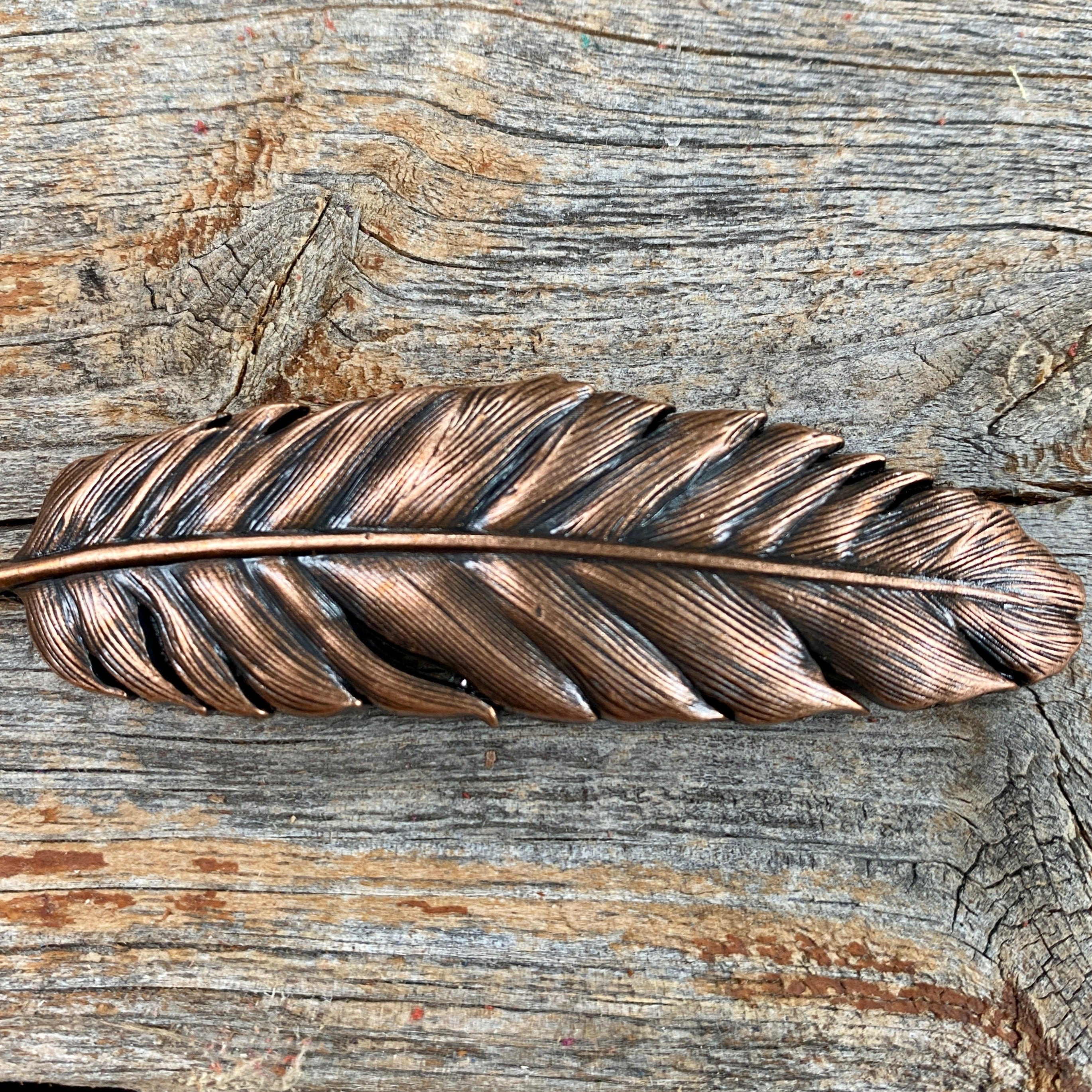 Copper Feather Western Concho W169