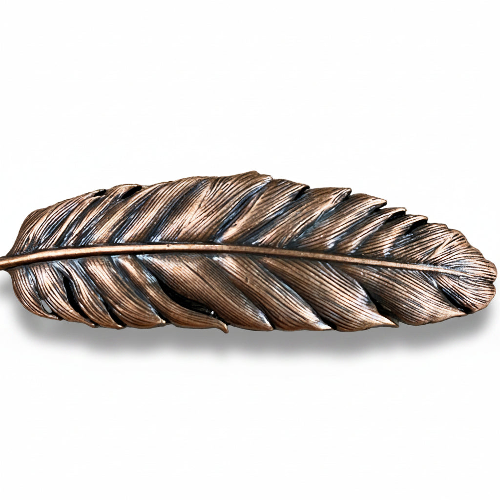 Copper Feather Western Concho W169