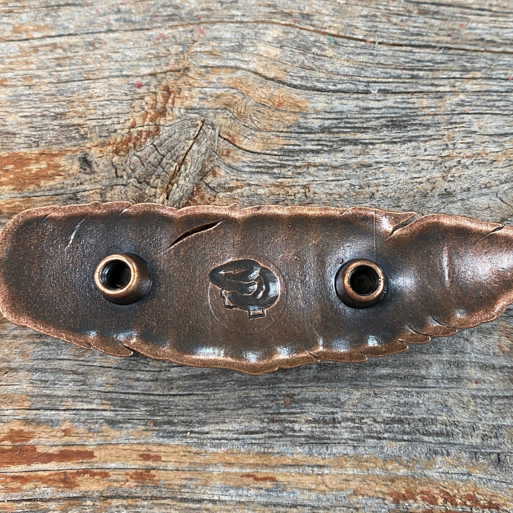 Copper Feather Western Concho W169