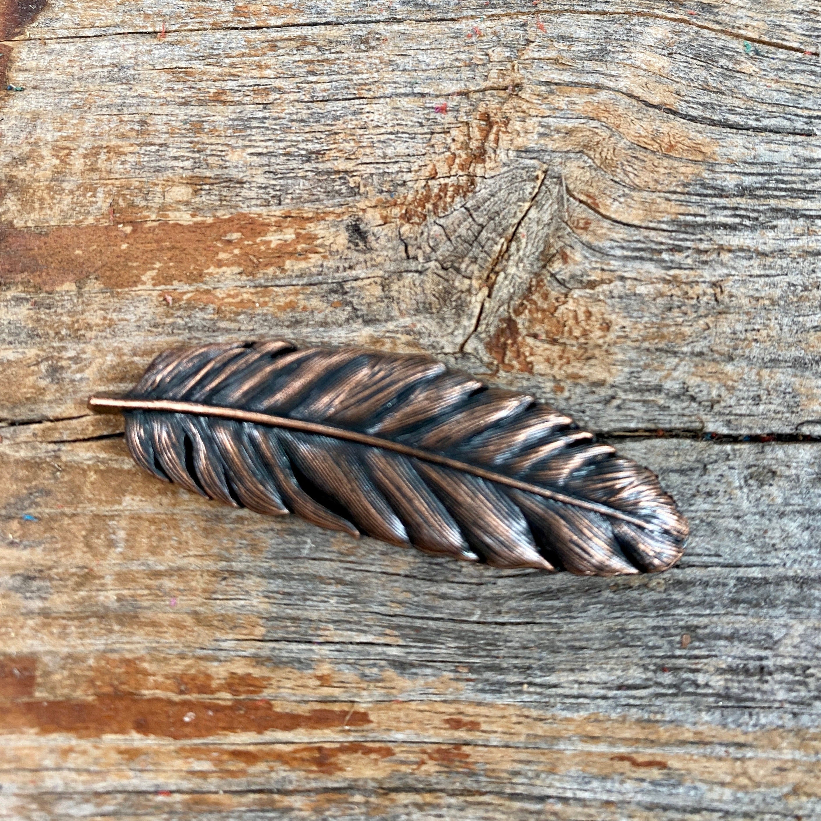 Copper Feather Western Concho W169