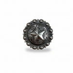Antique Silver Star Western Concho W174