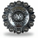 Antique Silver Star Western Concho W174