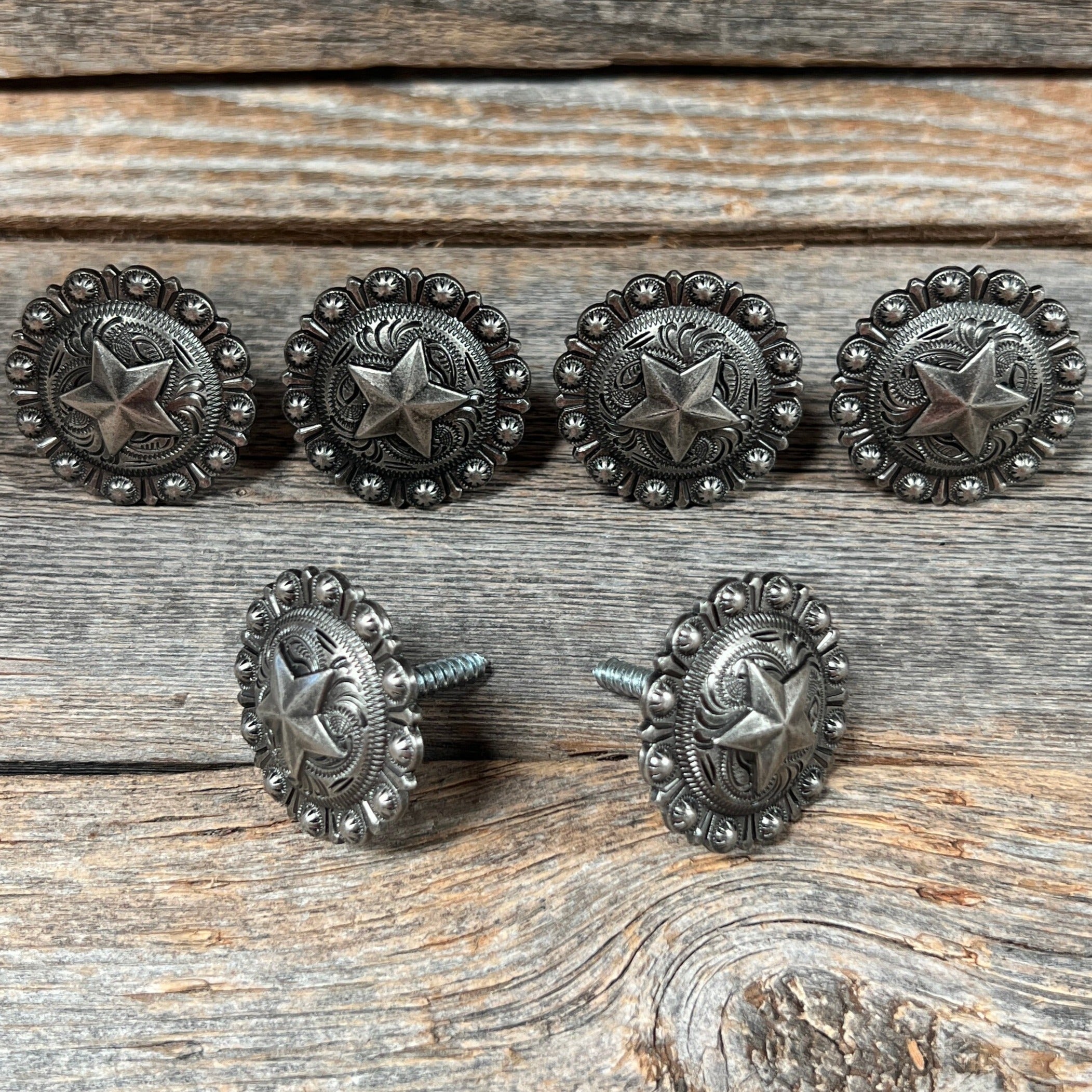 Antique Silver Star Saddle Set SSW174