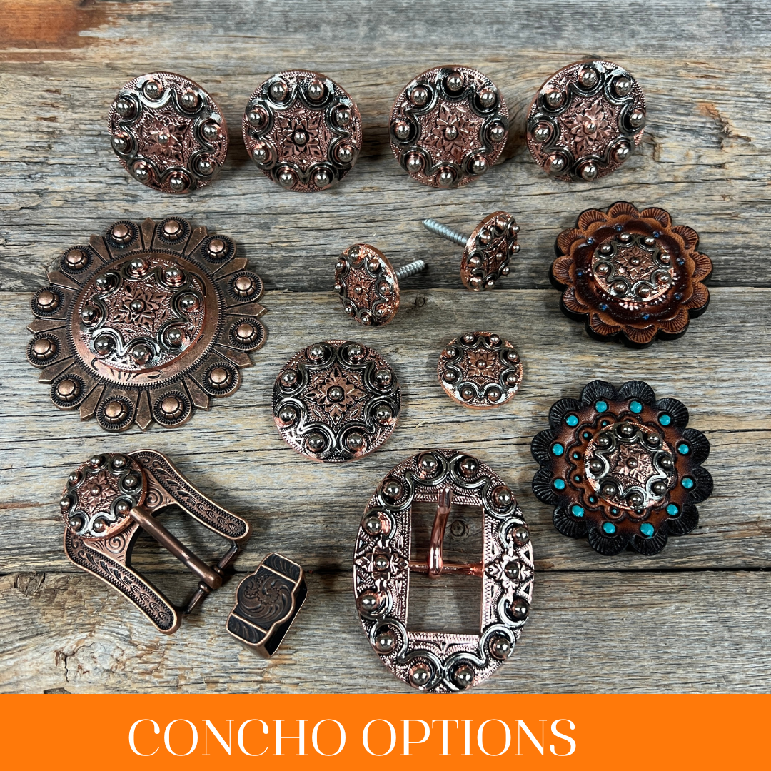 Copper Dots Western Concho W184