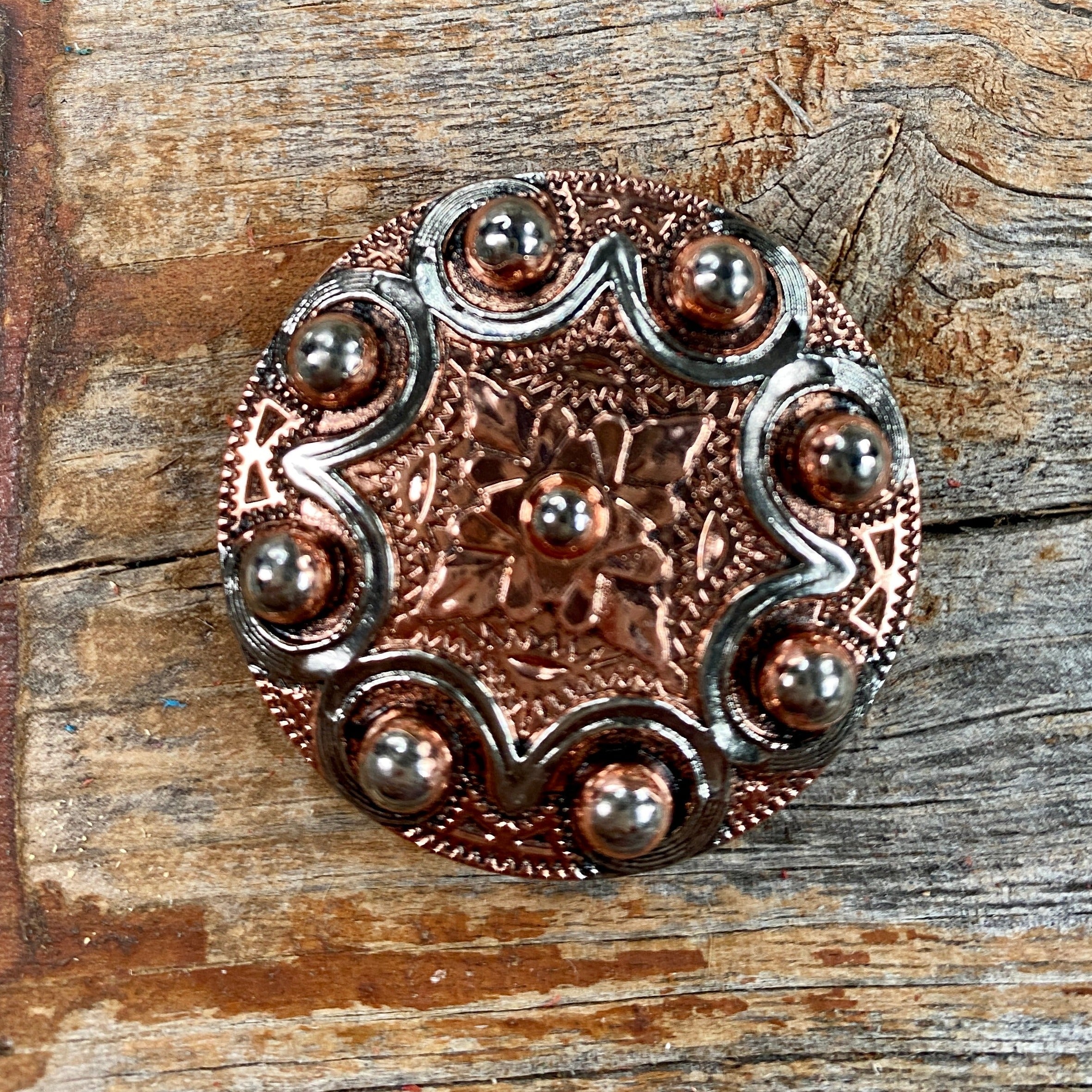 Copper Dots Western Concho W184
