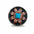 Copper Turquoise Sunflower Western Concho W188