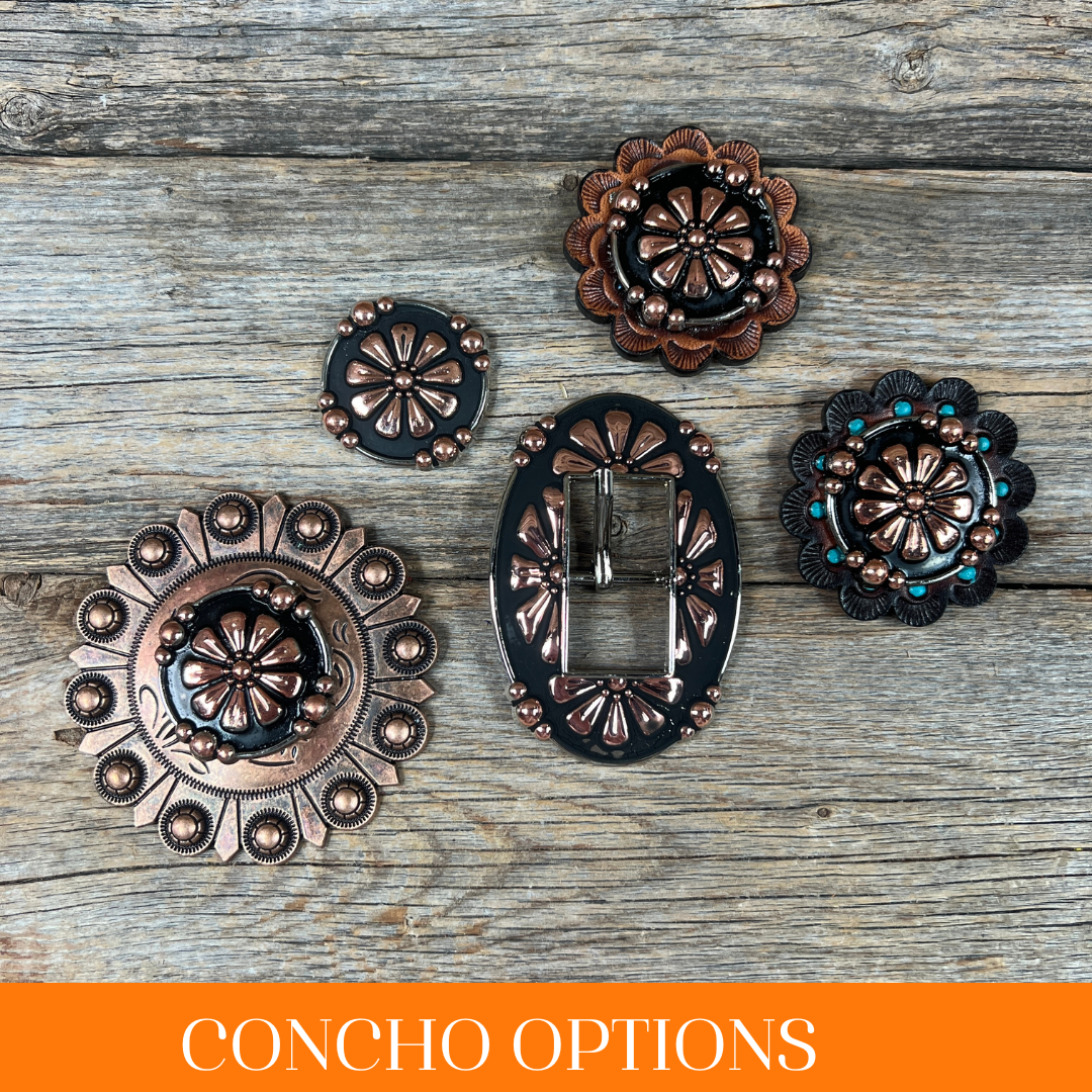 Copper Flower Western Concho W196