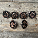 Copper Flower Saddle Set SSW196