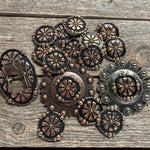 Copper Flower Western Concho W196