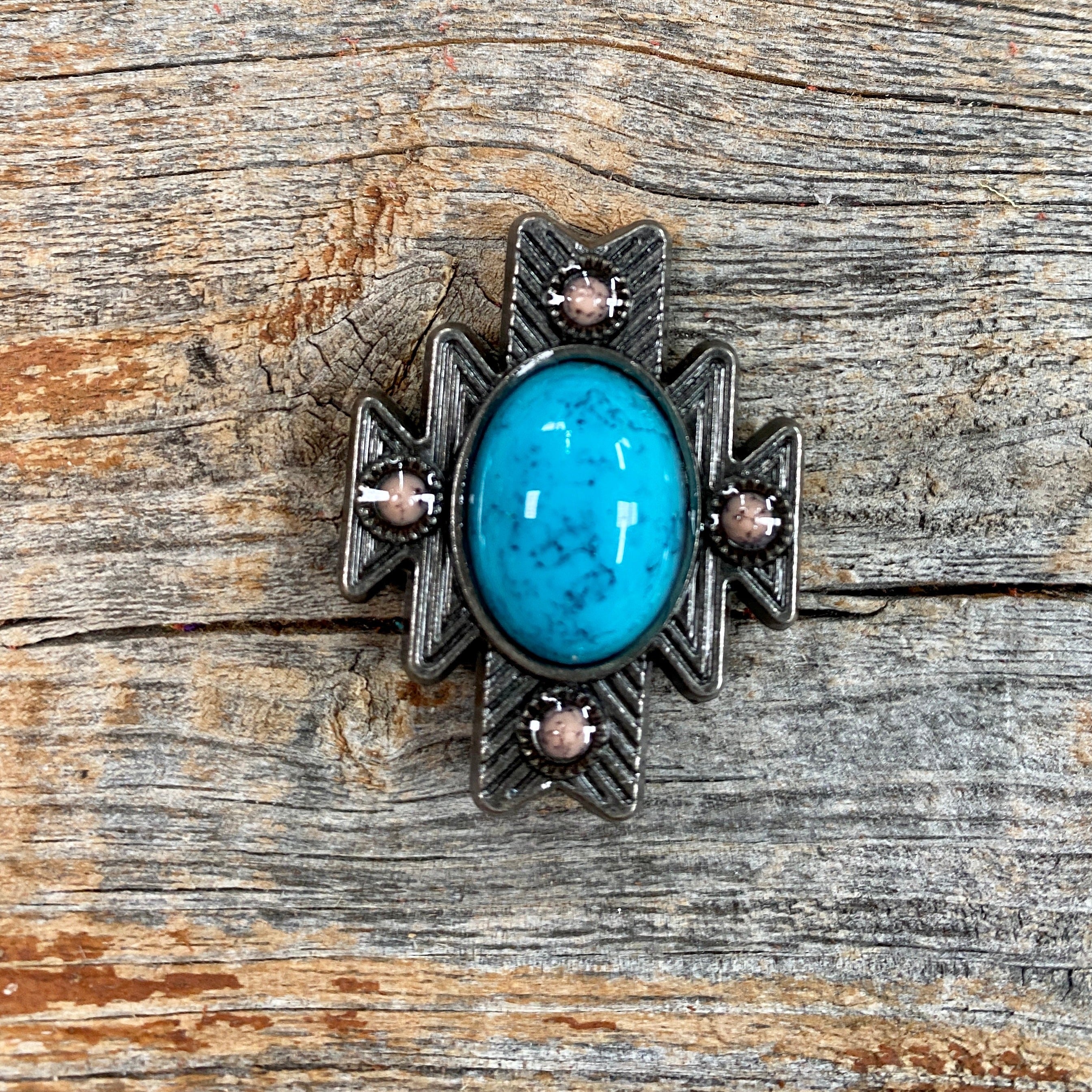 South West Turquoise Western Concho W204