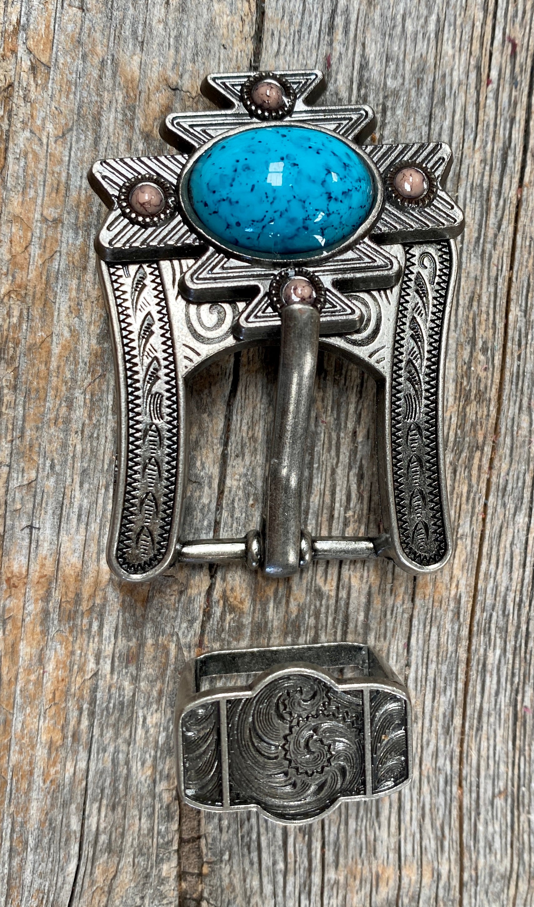 South West Turquoise Western Concho W204