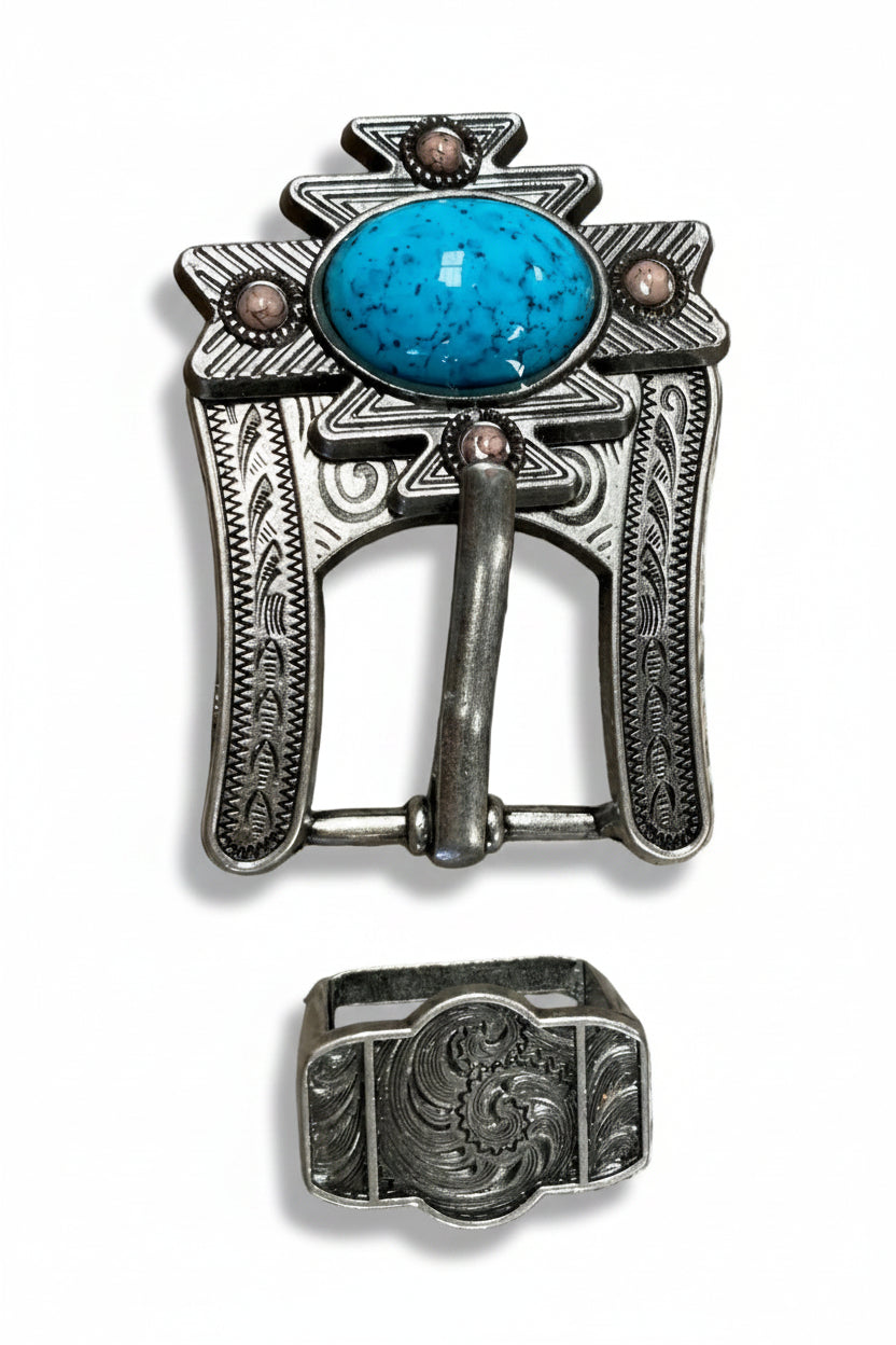 South West Turquoise Western Concho W204