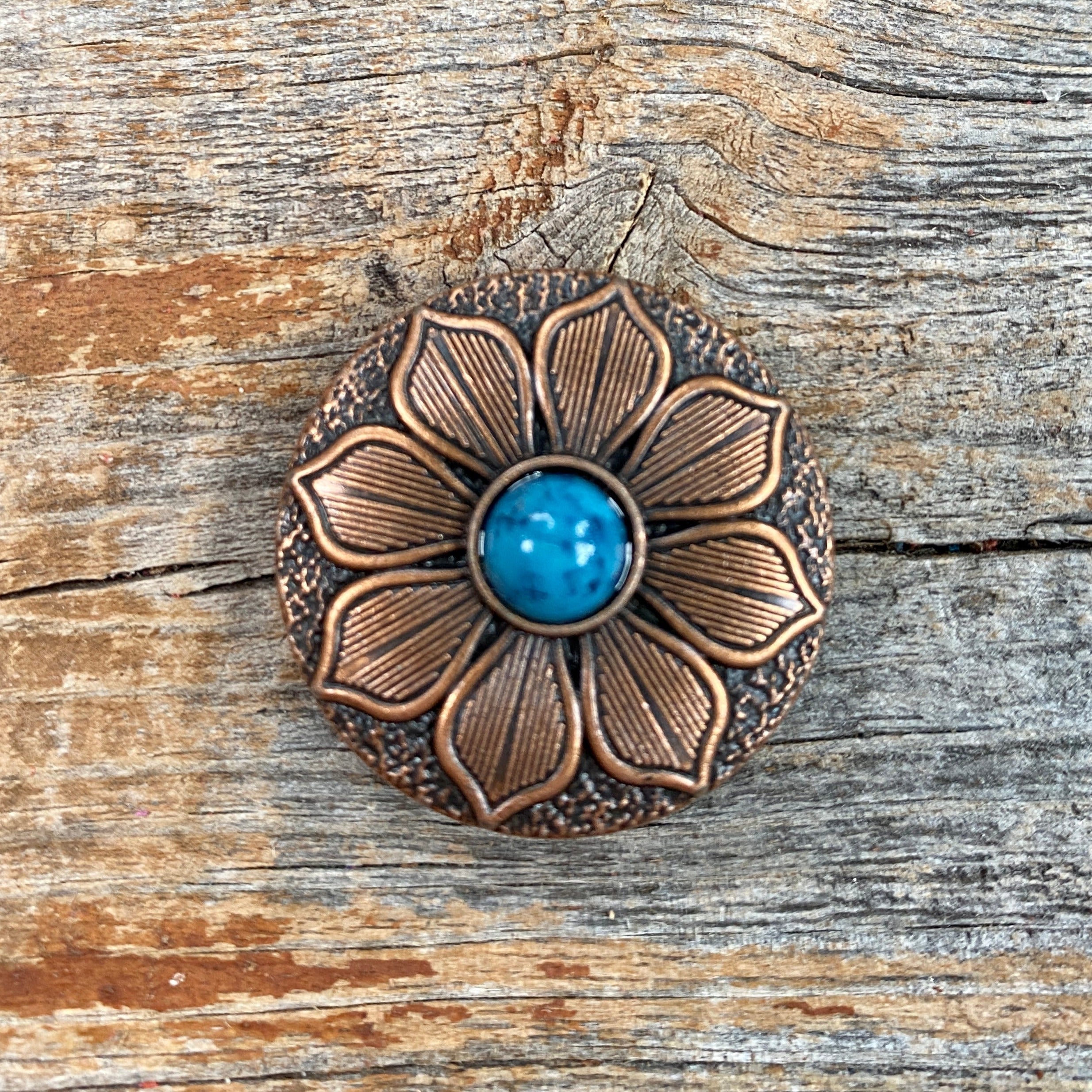 Copper Sunflower Western Concho W205