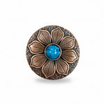 Copper Sunflower Western Concho W205