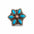 Copper Turquoise Flower Western Concho W207