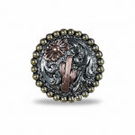 Cactus and Flower Western Concho W219