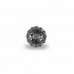 Antique Silver Flower and Berry Western Concho W226