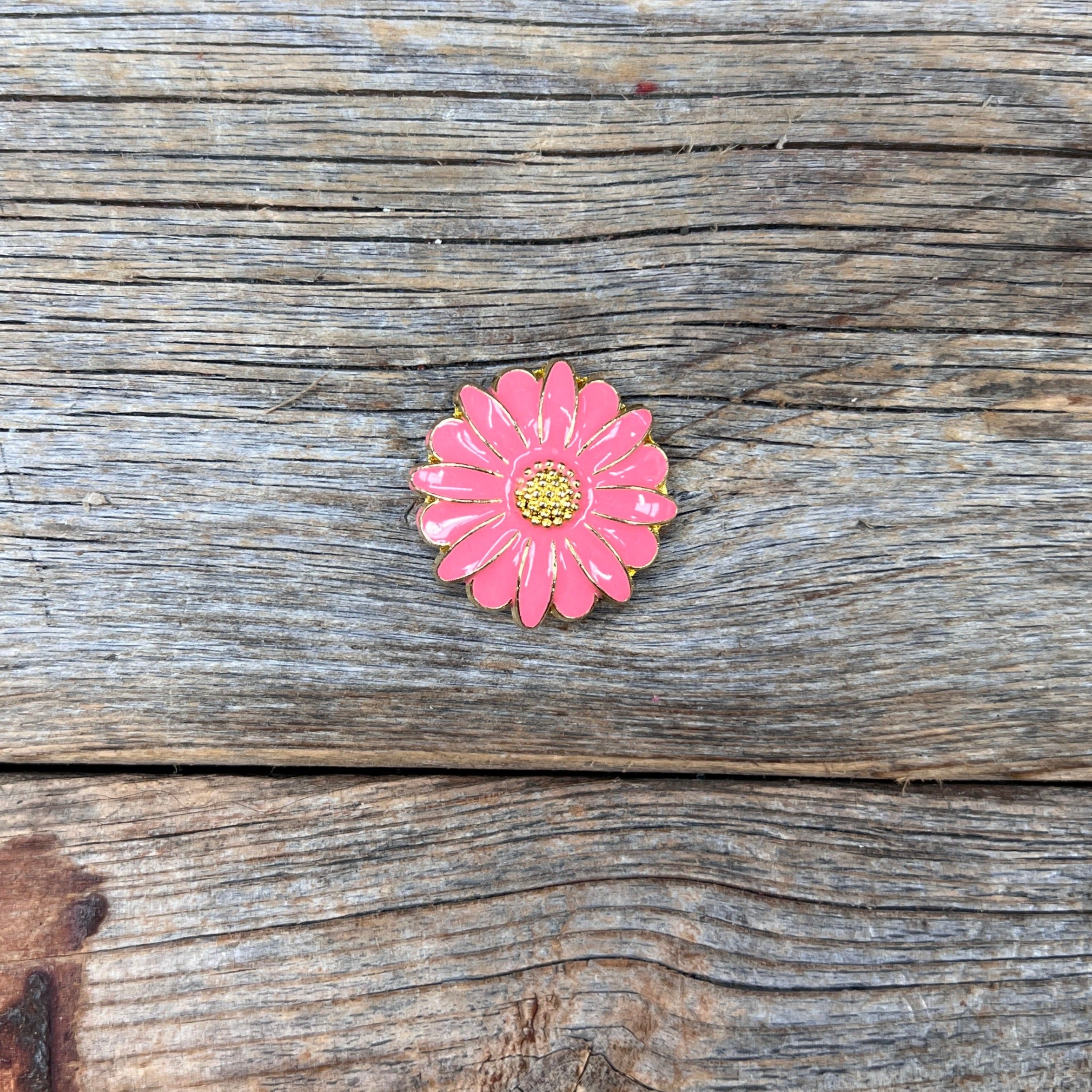 Pink Flower Western Concho W228