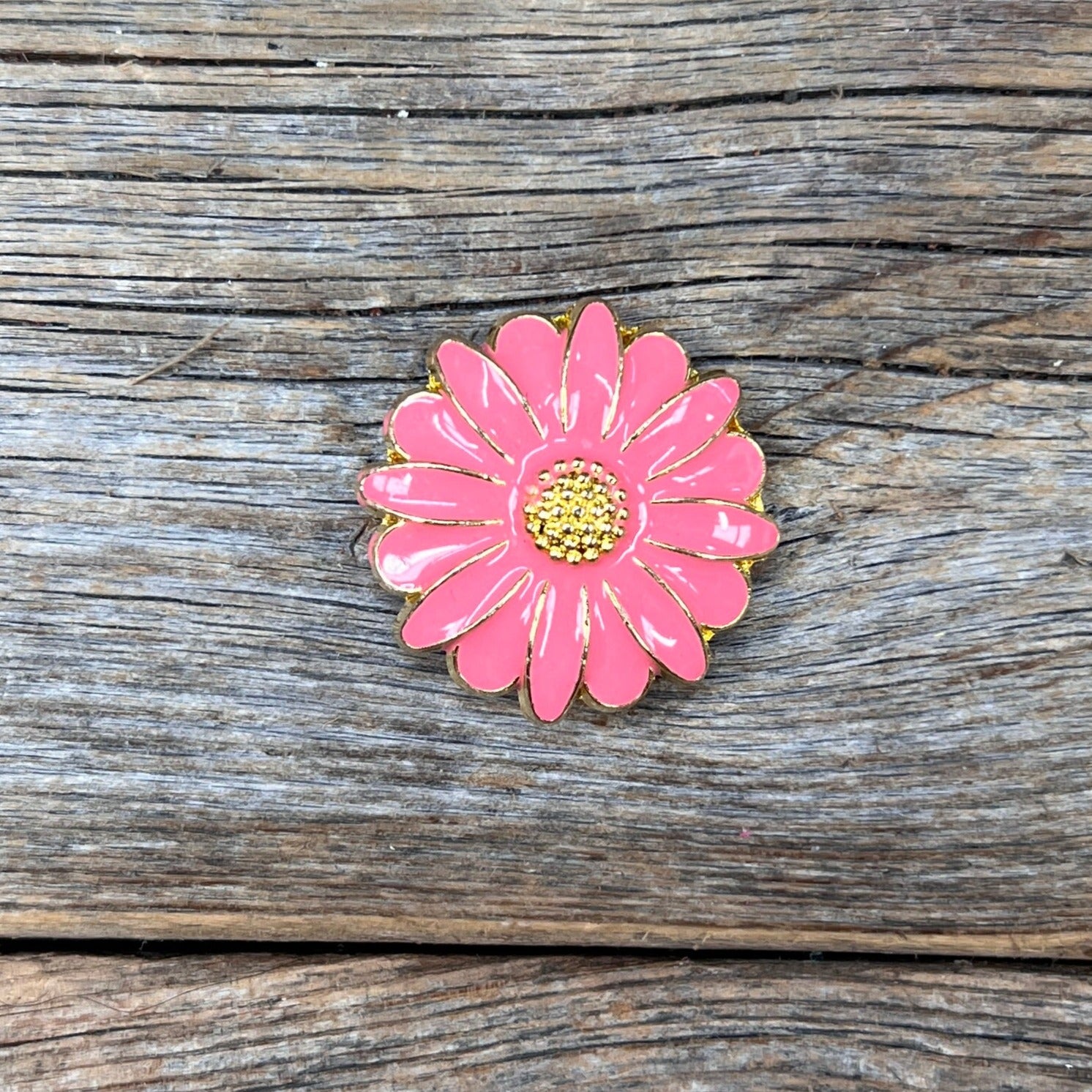 Pink Flower Western Concho W228