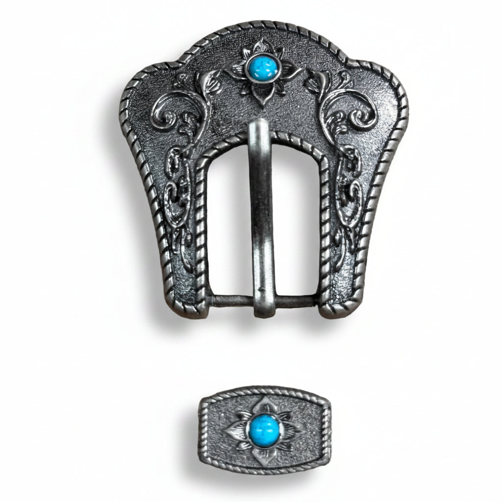 Antique Silver Western Buckles - Assorted