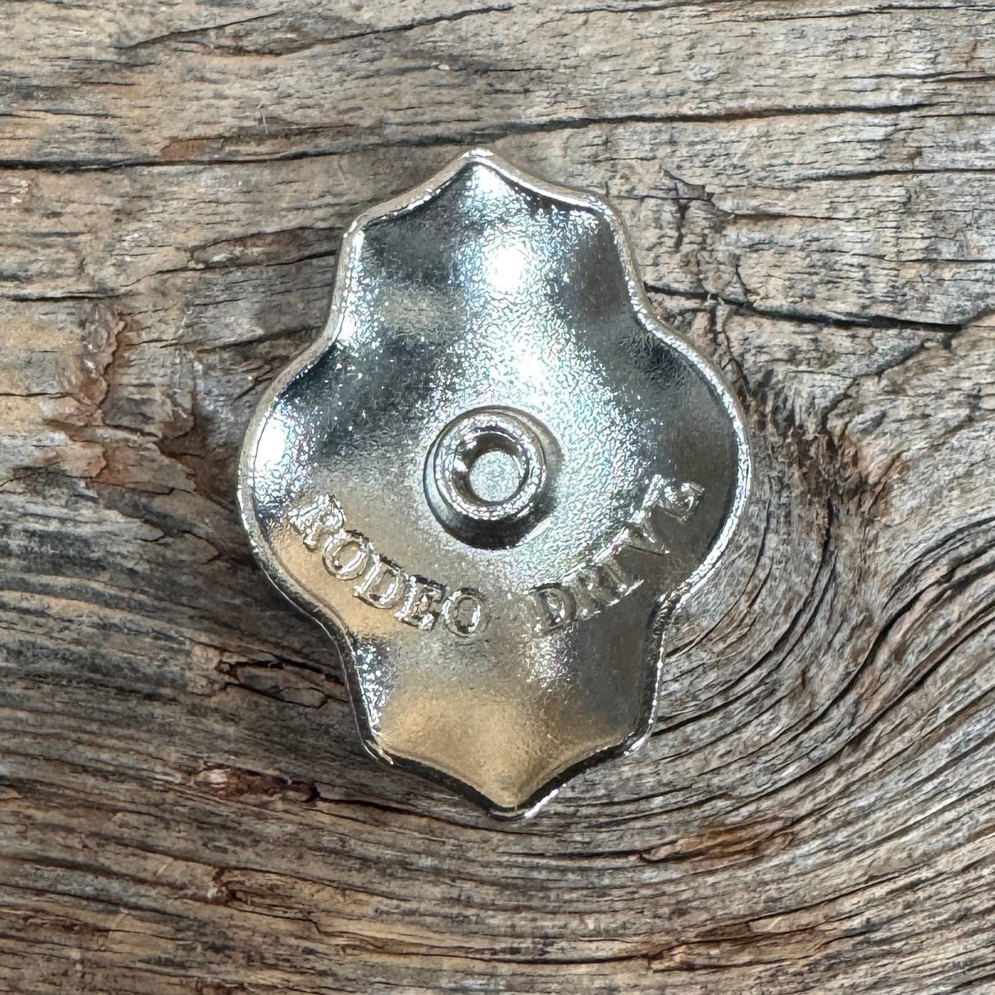 Antique Silver Shield with Turquoise Stone Western Concho W252L