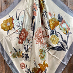 35X35" Field of Wildflowers Wild Rag / Scarf - Antique Champagne & AB Slide WRC111A
