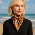 35X35" Red That So 70's Paisley Wild Rag / Scarf WR231
