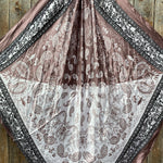 35X35" Two Tone Paisley Wild Rag / Scarf -W185 Slide WRC2557A