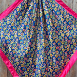 35X35"  Pink Flowers Wild Rag / Scarf WR3109