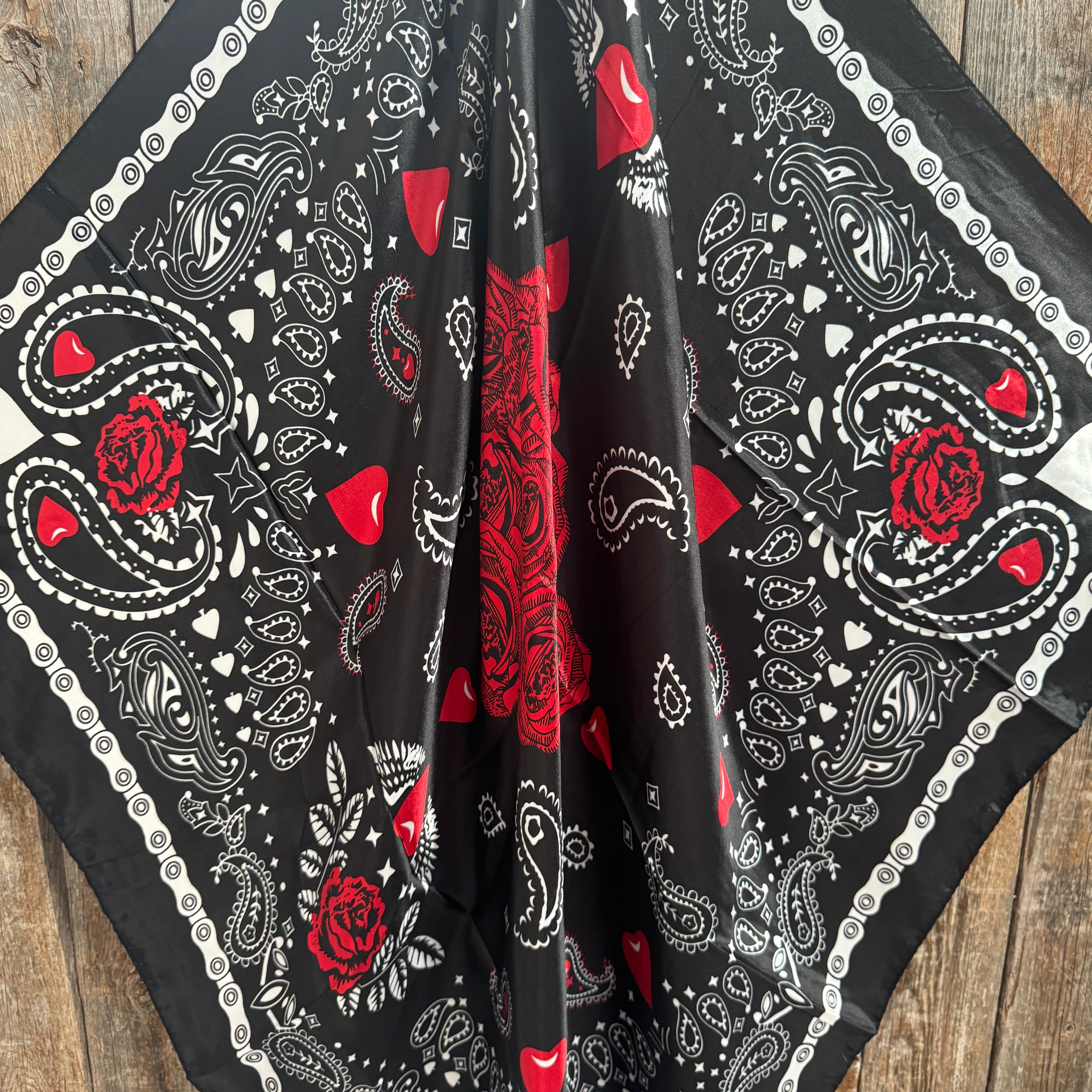 35X35" Lucky Cards Wild Rag / Scarf WR3433