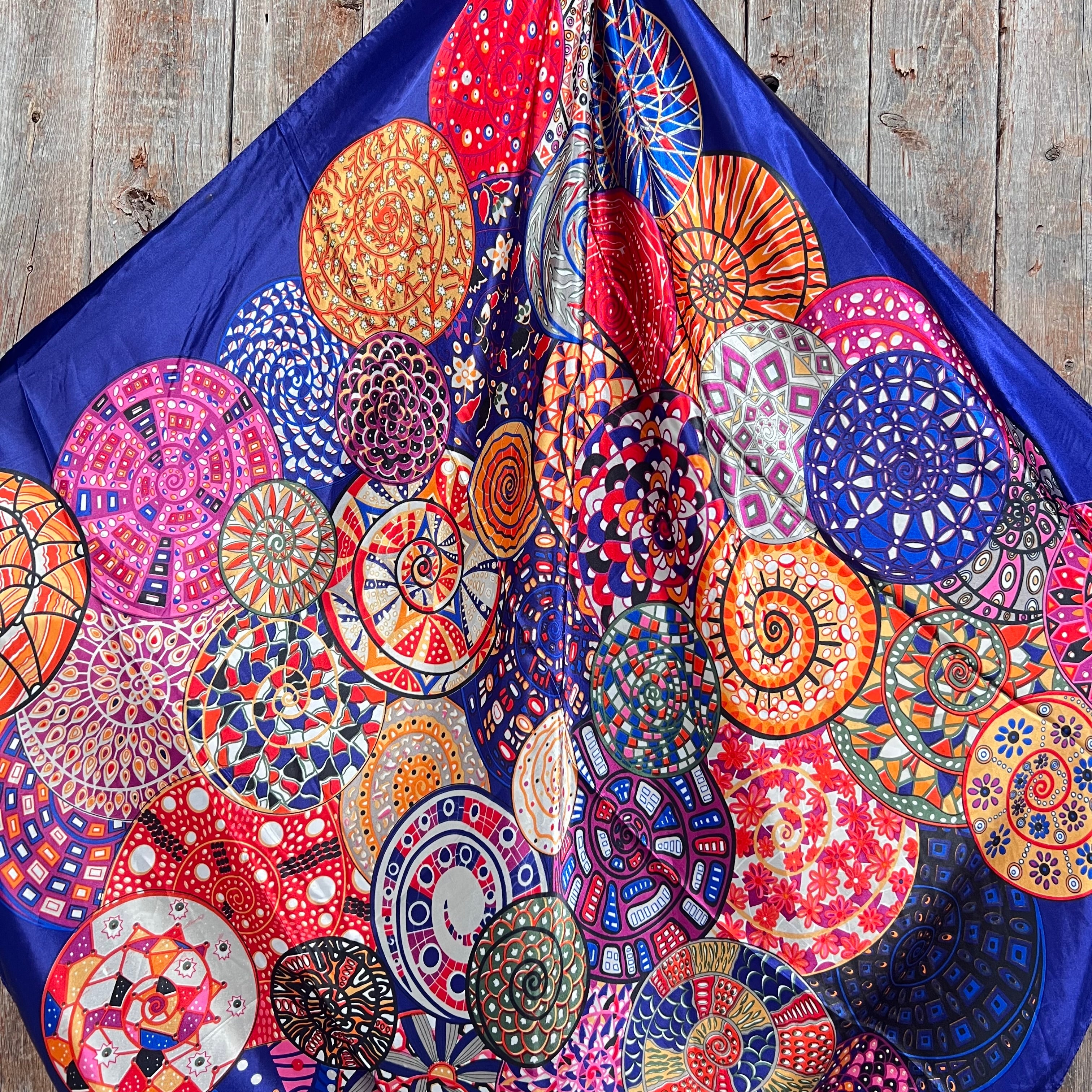 35X35"  Multi-Colored Fiesta Wild Rag / Scarf WR910