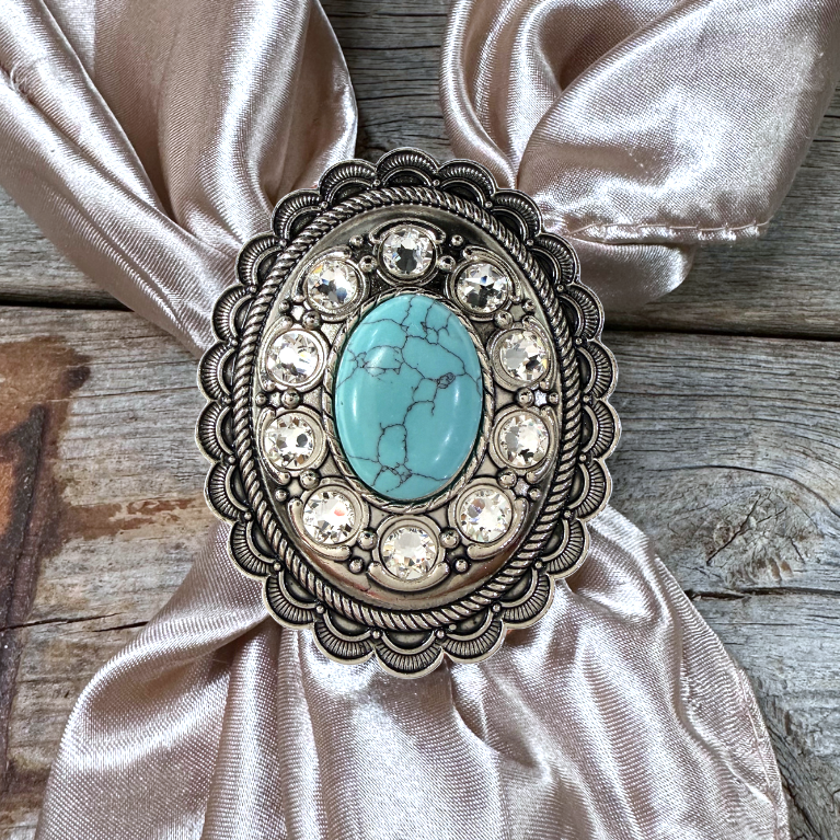 Cabochon and Crystal Wild Rag Slide #WRSCCTQCL