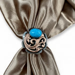 Copper Turquoise Howlite Western Concho W121