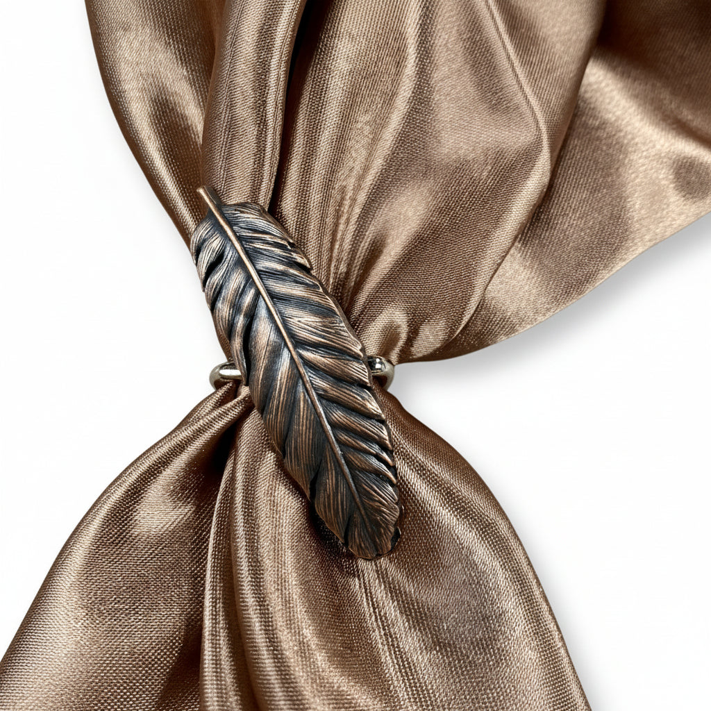 Copper Feather Western Concho W169