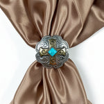 Antique Silver & Gold Western Concho W189