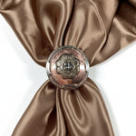 Copper & Gold Flower Western Concho W192