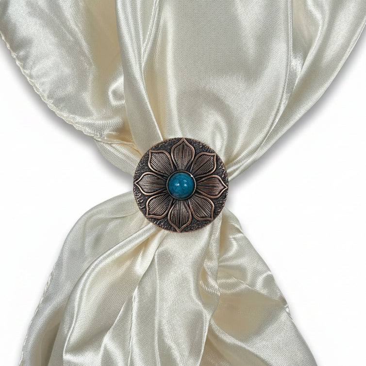 Copper Sunflower Western Concho W205