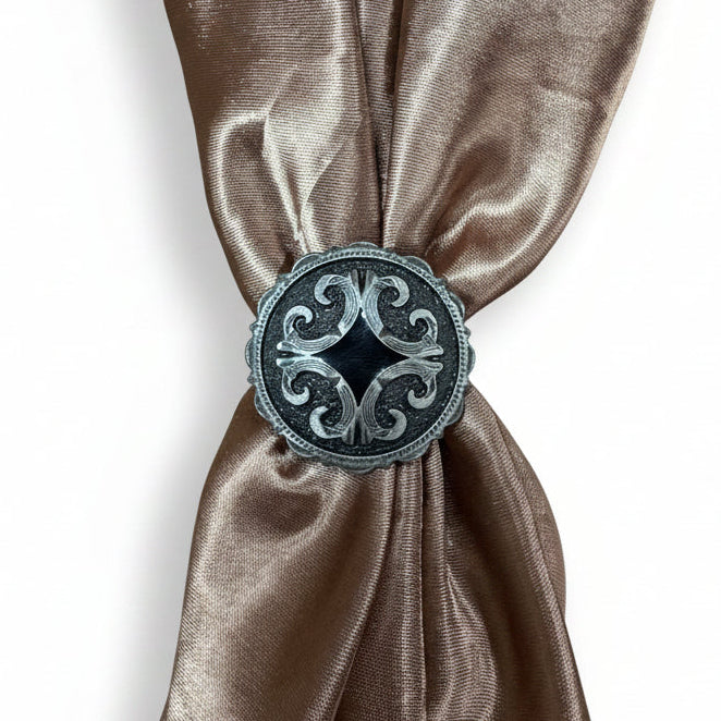 Black Diamond Antique Silver Western Concho W213