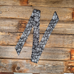 White and Black Paisley Western_Wild_Rag_Scarf_for_Cowgirls_Rodeo_Drive_Conchos
